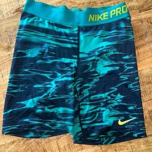 Nike Pro Teal and Navy Spandex